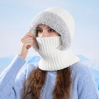 Plusock Stand Up Face Cover Hooded Scarf - image 0