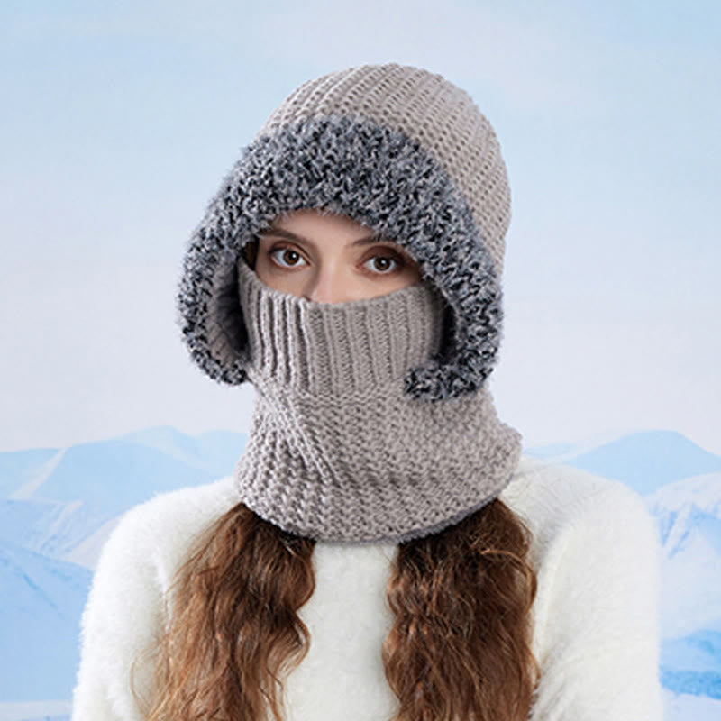 Plusock Stand Up Face Cover Hooded Scarf - image 5