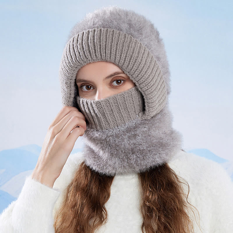 Plusock Warm Winter Hooded Scarf - image 5