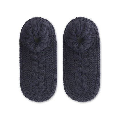 Plusock Plus Size Thickened Cozy Home Slipper Socks - Navy Blue - EU36-41(US3-7.5) - image 4