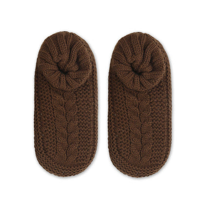 Plusock Plus Size Thickened Cozy Home Slipper Socks - Coffee - EU36-41(US3-7.5) - image 6