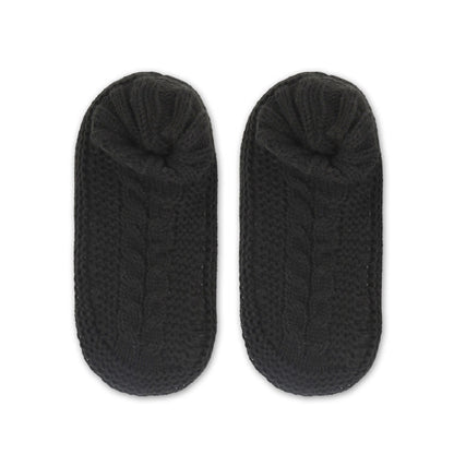 Plusock Plus Size Thickened Cozy Home Slipper Socks - Black - EU36-41(US3-7.5) - image 5
