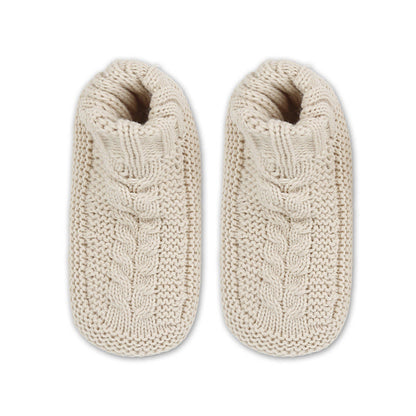 Plusock Plus Size Thickened Cozy Home Slipper Socks - Beige - EU36-41(US3-7.5) - image 9
