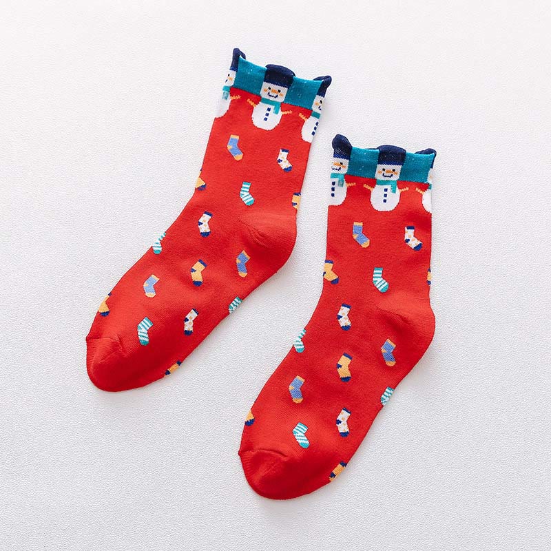 Plusock Funny Cartoon Quarter Socks(6 Pairs) - Red - EU36-40(US3-7) - image 11