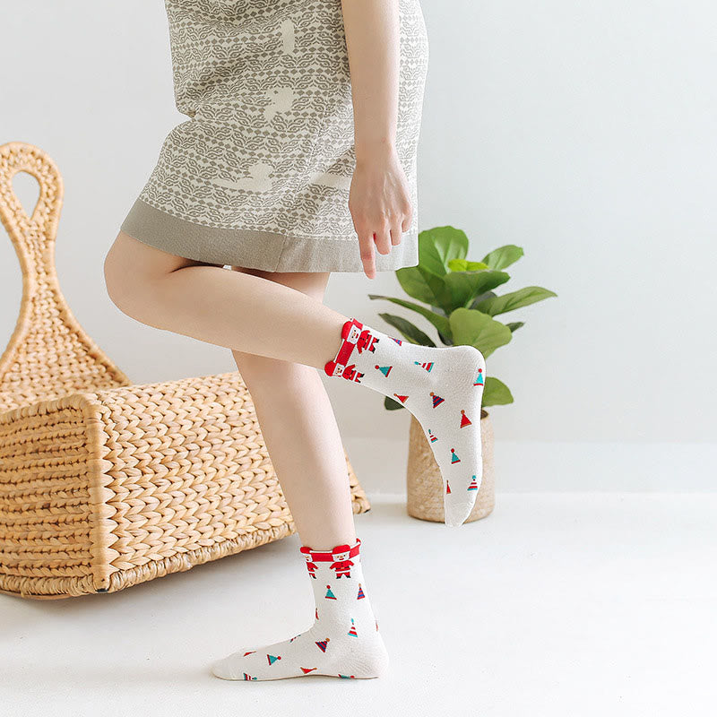 Plusock Funny Cartoon Quarter Socks(6 Pairs) - image 3