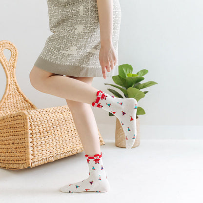 Plusock Funny Cartoon Quarter Socks(6 Pairs) - image 3