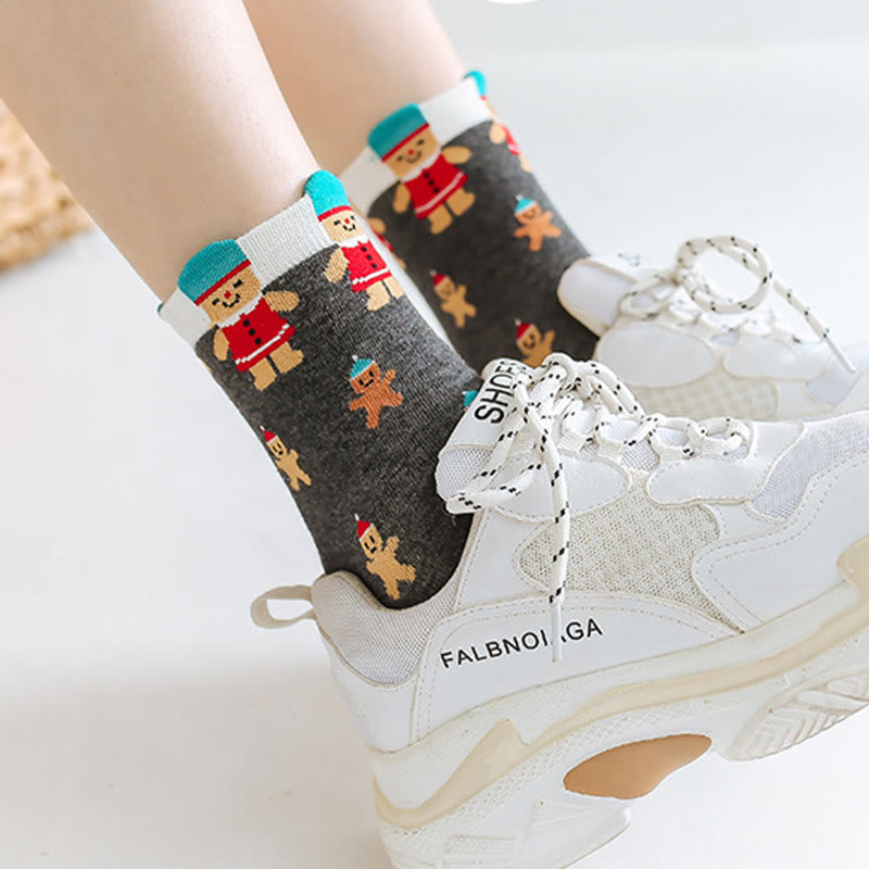 Plusock Funny Cartoon Quarter Socks(6 Pairs) - image 6