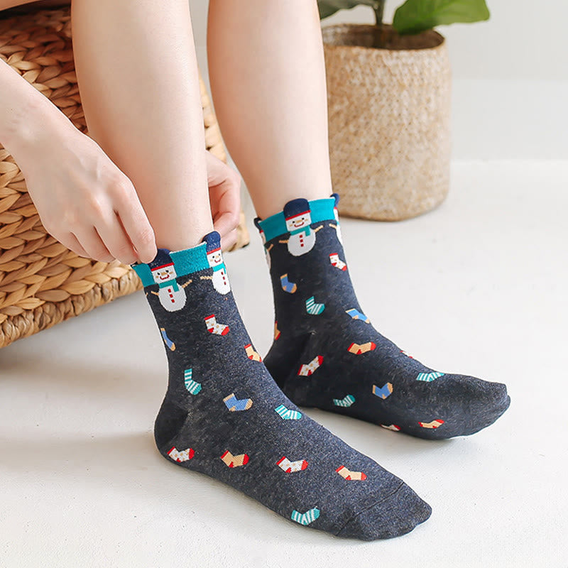 Plusock Funny Cartoon Quarter Socks(6 Pairs) - image 4