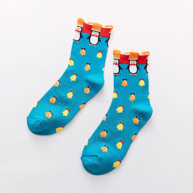 Plusock Funny Cartoon Quarter Socks(6 Pairs) - Blue - EU36-40(US3-7) - image 12