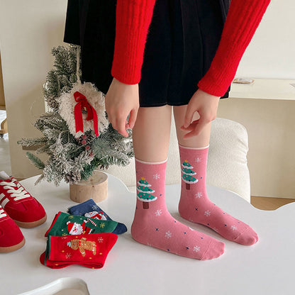 Plusock Creative Cartoon Quarter Socks(4 Pairs) - image 1