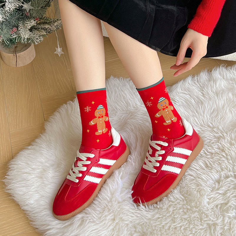 Plusock Creative Cartoon Quarter Socks(4 Pairs) - image 3