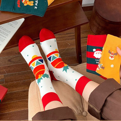 Plusock Red Christmas Quarter Socks(4 Pairs) - image 1
