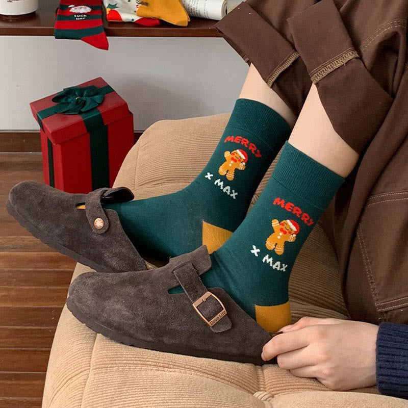 Plusock Red Christmas Quarter Socks(4 Pairs) - image 5