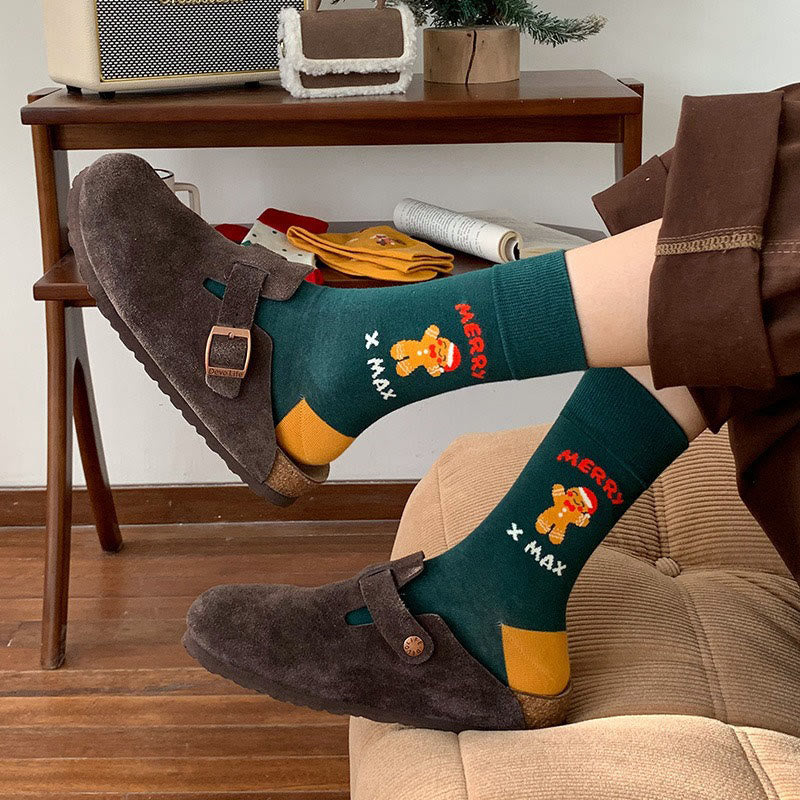 Plusock Red Christmas Quarter Socks(4 Pairs) - image 7