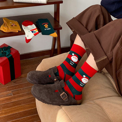 Plusock Red Christmas Quarter Socks(4 Pairs) - image 9