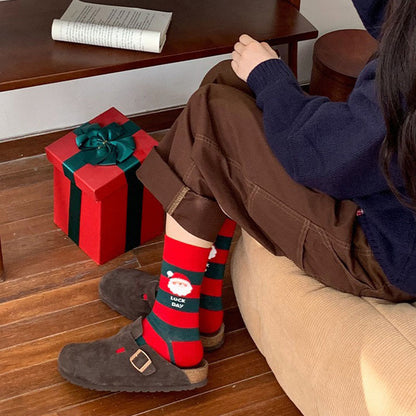 Plusock Red Christmas Quarter Socks(4 Pairs) - image 6