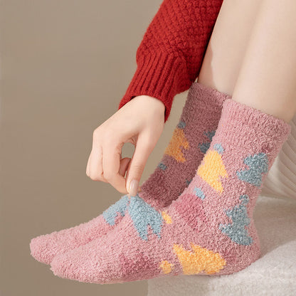 Plusock Non Shedding Coral Fleece Slipper Socks - image 1