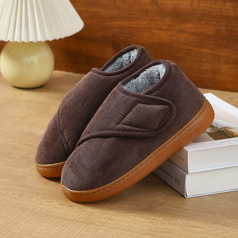 Plusock Plus Size Cozy Fleece Slippers - Brown - EU46-47(US9-10) - image 12