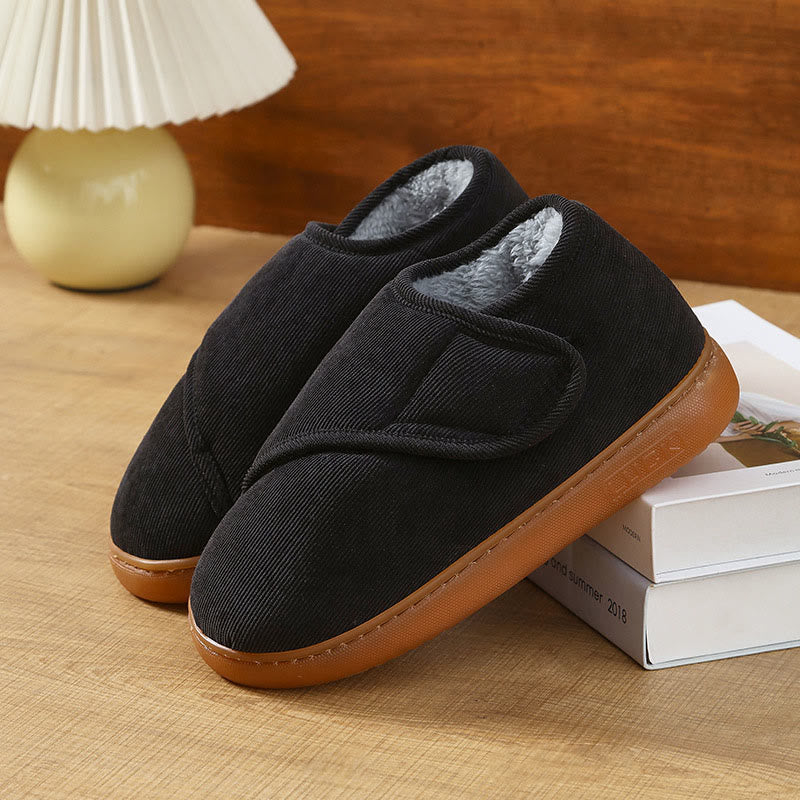 Plusock Plus Size Cozy Fleece Slippers - Black - EU46-47(US9-10) - image 10