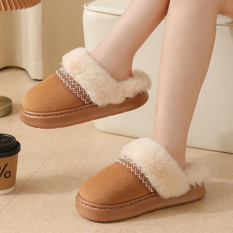 Plusock Plus Size Lace Ethnic Style Slippers - image 4