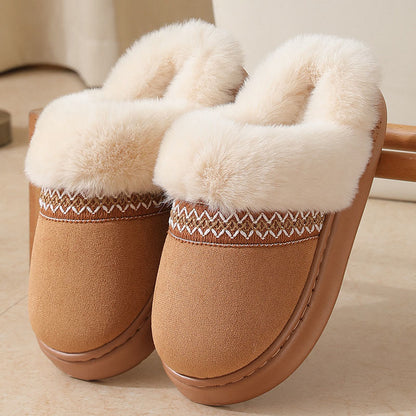 Plusock Plus Size Lace Ethnic Style Slippers - Brown - EU44-45(US9-10) - image 11