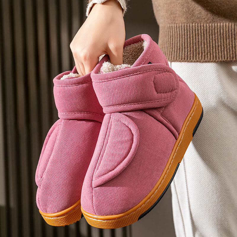 Plusock Plus Size Wind Blocking Winter Slippers - Pink - EU44-45(US10-11) - image 10