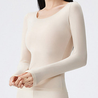 Plusock High Stretch Base Layer Top - Beige - XL - image 11