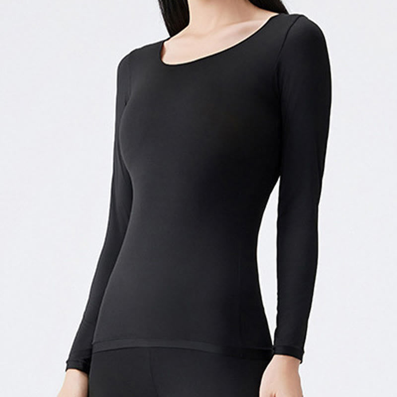 Plusock High Stretch Base Layer Top - Black - XL - image 6