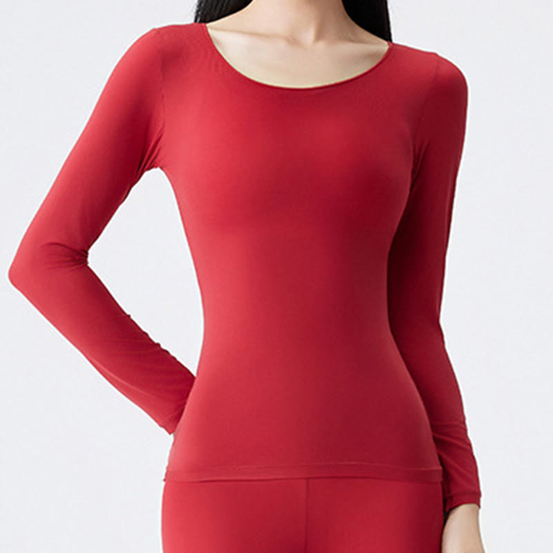 Plusock High Stretch Base Layer Top - Red - XL - image 13