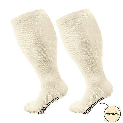 Plusock Plus Size Forgiven Blessed Redeemed Compression Socks(3 Pairs) - image 5