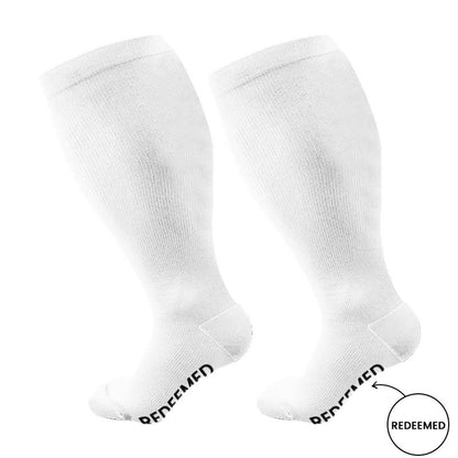 Plusock Plus Size Forgiven Blessed Redeemed Compression Socks(3 Pairs) - image 7
