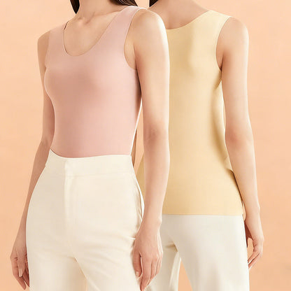 Plusock Seamless U Neck Stretch Base Layer Vest - image 4