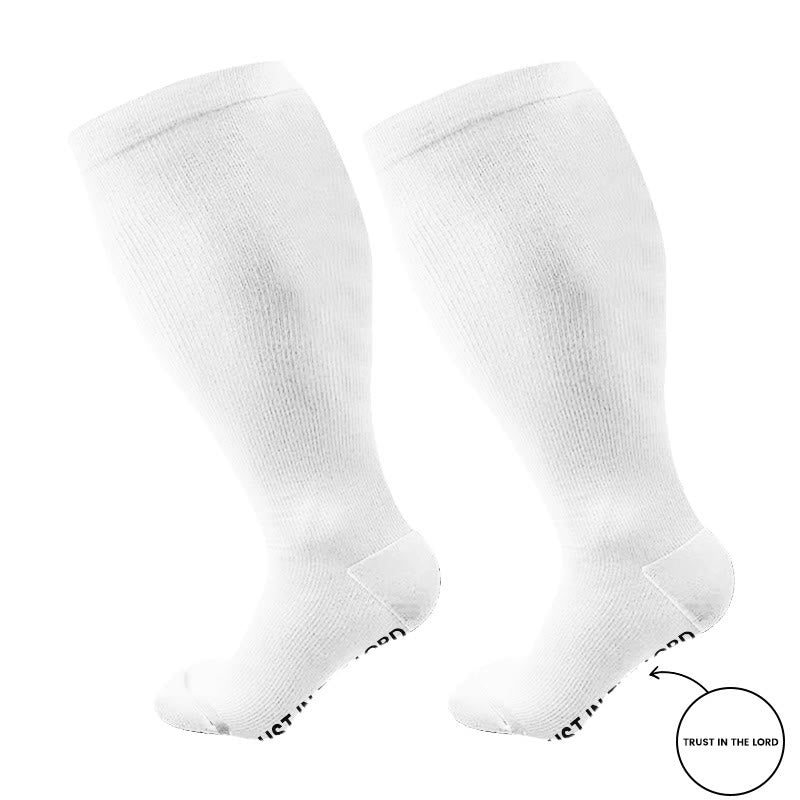 Plusock Plus Size Trust In The Lord  Compression Socks(3 Pairs) - image 6