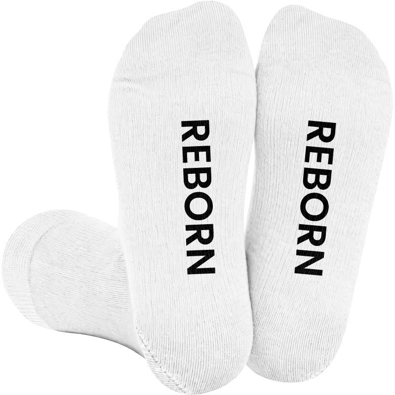 Plusock Plus Size Reborn Disciple Joyful Compression Socks(3 Pairs) - White(1 Pair) - 4XL - image 1