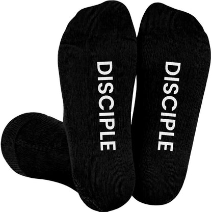 Plusock Plus Size Reborn Disciple Joyful Compression Socks(3 Pairs) - Black(1 Pair) - 4XL - image 3