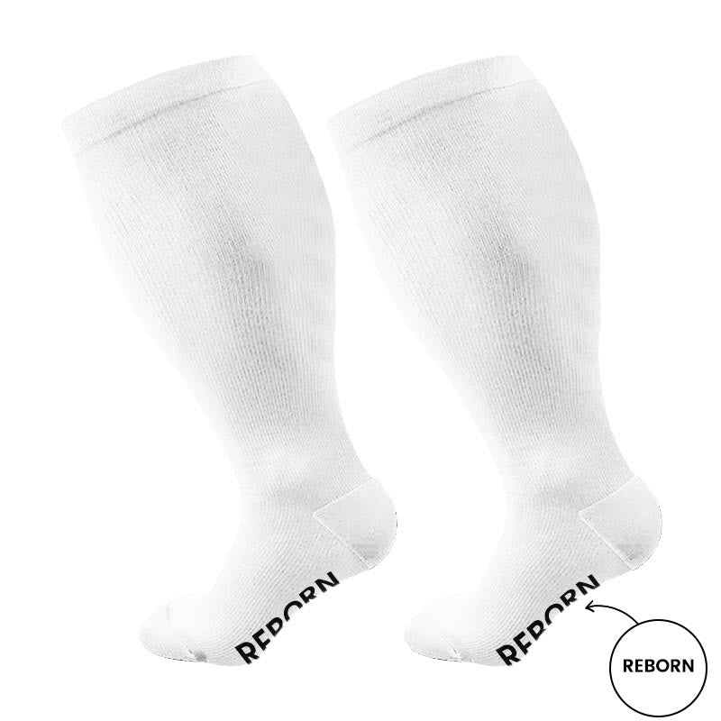 Plusock Plus Size Reborn Disciple Joyful Compression Socks(3 Pairs) - image 4