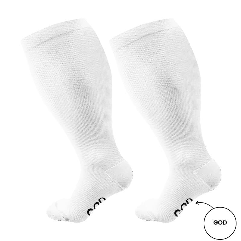 Plusock Plus Size Yeshua God Jesus Compression Socks(3 Pairs) - image 4