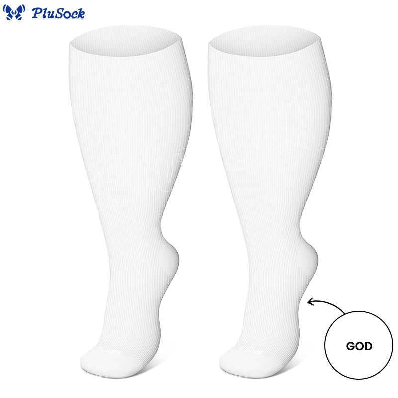 Plusock Plus Size Yeshua God Jesus Compression Socks(3 Pairs) - image 8