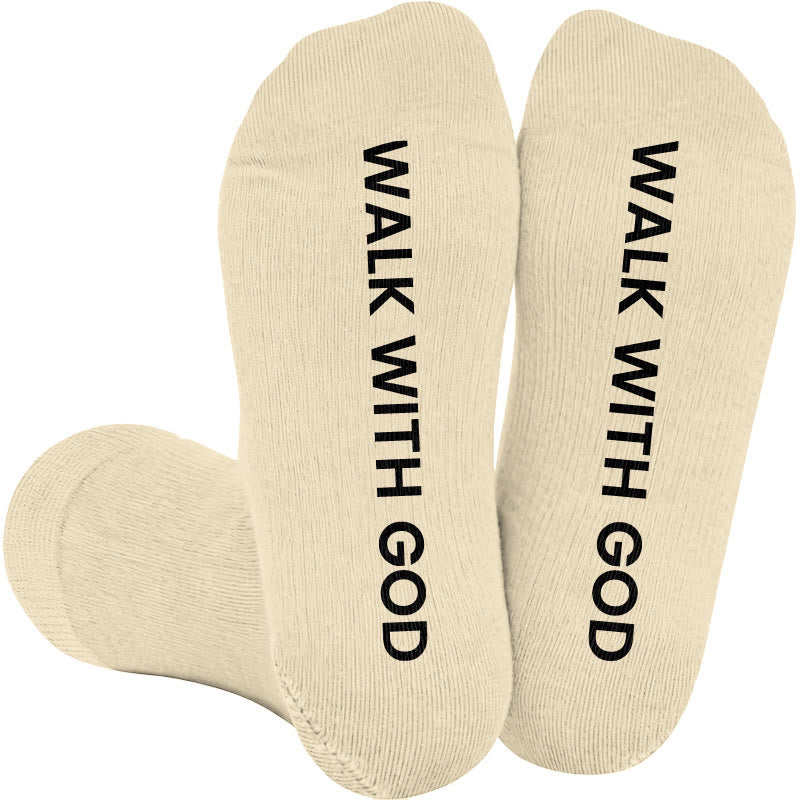 Plusock Plus Size Walk With God Compression Socks(3 Pairs) - Nude(1 Pair) - 4XL - image 1
