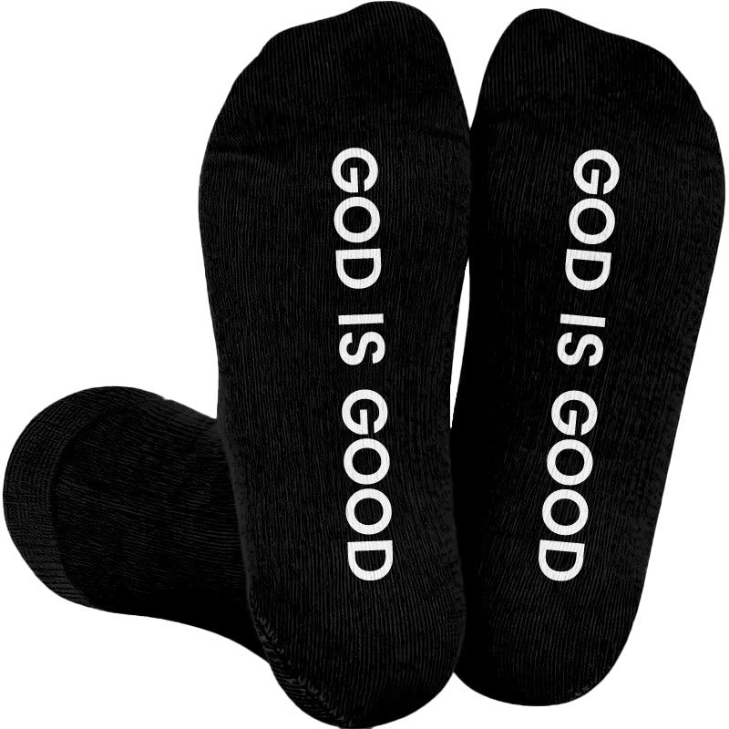Plusock Plus Size Walk With God Compression Socks(3 Pairs) - Black(1 Pair) - 4XL - image 3