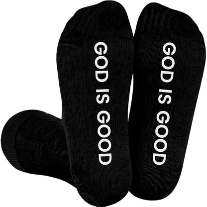 Plusock Plus Size Walk With God Compression Socks(3 Pairs) - Black(1 Pair) - 4XL - image 3