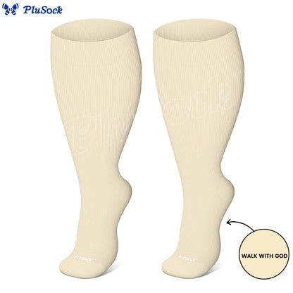 Plusock Plus Size Walk With God Compression Socks(3 Pairs) - image 10