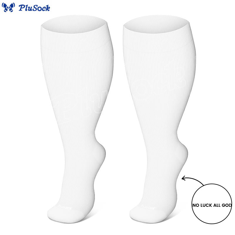 Plusock Plus Size Walk With God Compression Socks(3 Pairs) - image 9