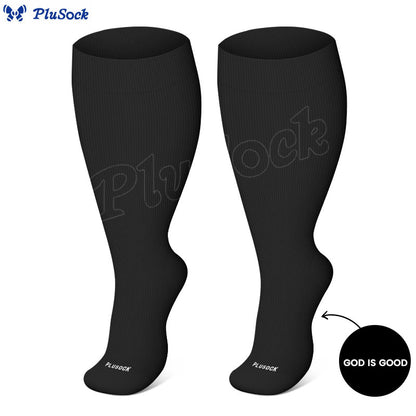 Plusock Plus Size Walk With God Compression Socks(3 Pairs) - image 8