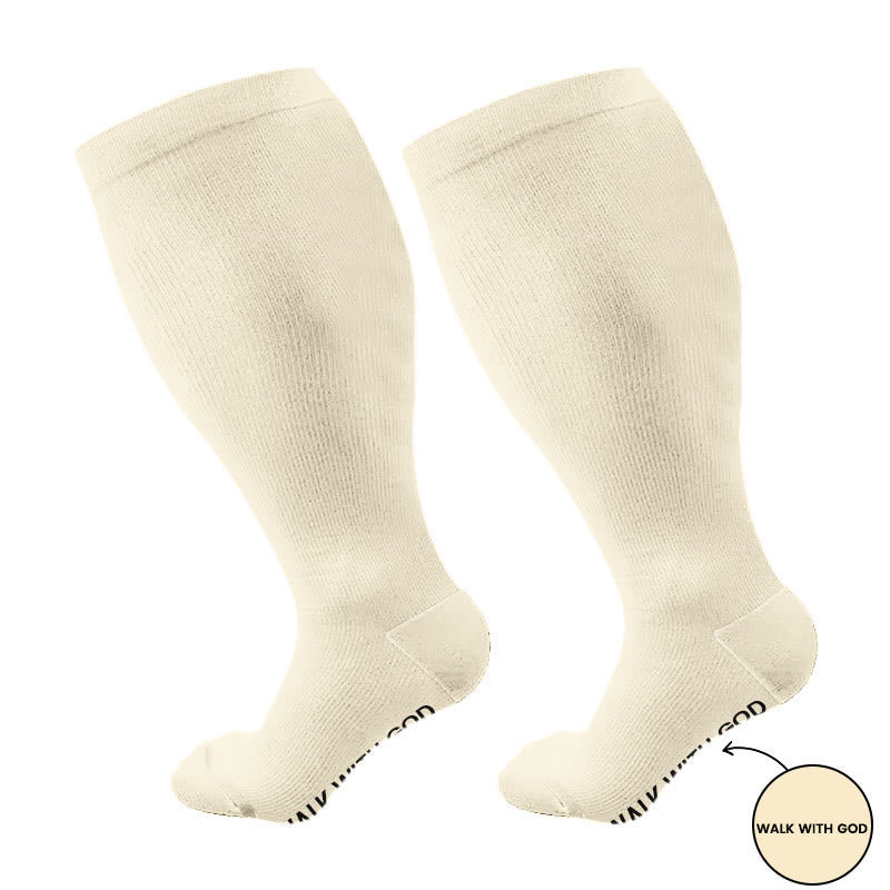 Plusock Plus Size Walk With God Compression Socks(3 Pairs) - image 4