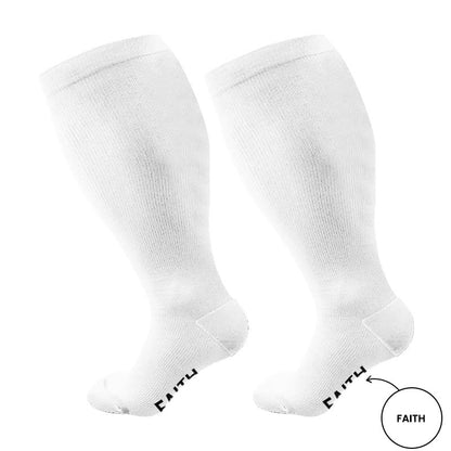 Plusock Plus Size Faith Stronger Compression Socks(3 Pairs) - image 5