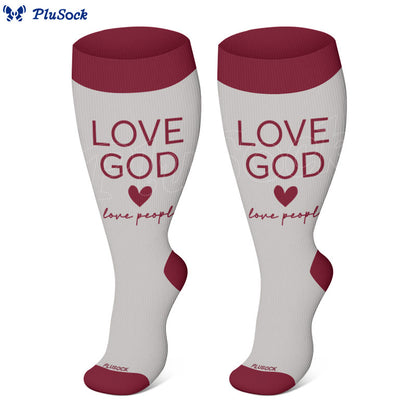 Plusock Plus Size Christian Faith Compression Socks - image 6
