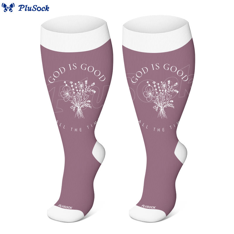 Plusock Plus Size Christian Faith Compression Socks(3 Pairs) - image 7