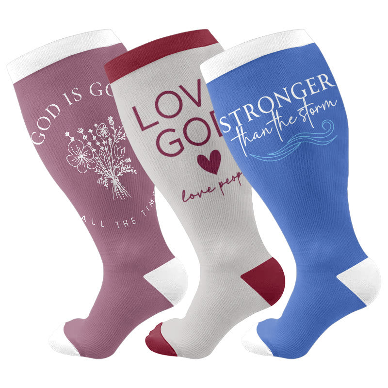 Plusock Plus Size Christian Faith Compression Socks - image 5