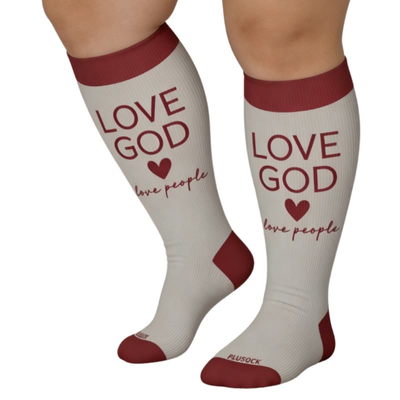 Plusock Plus Size Christian Faith Compression Socks - image 2